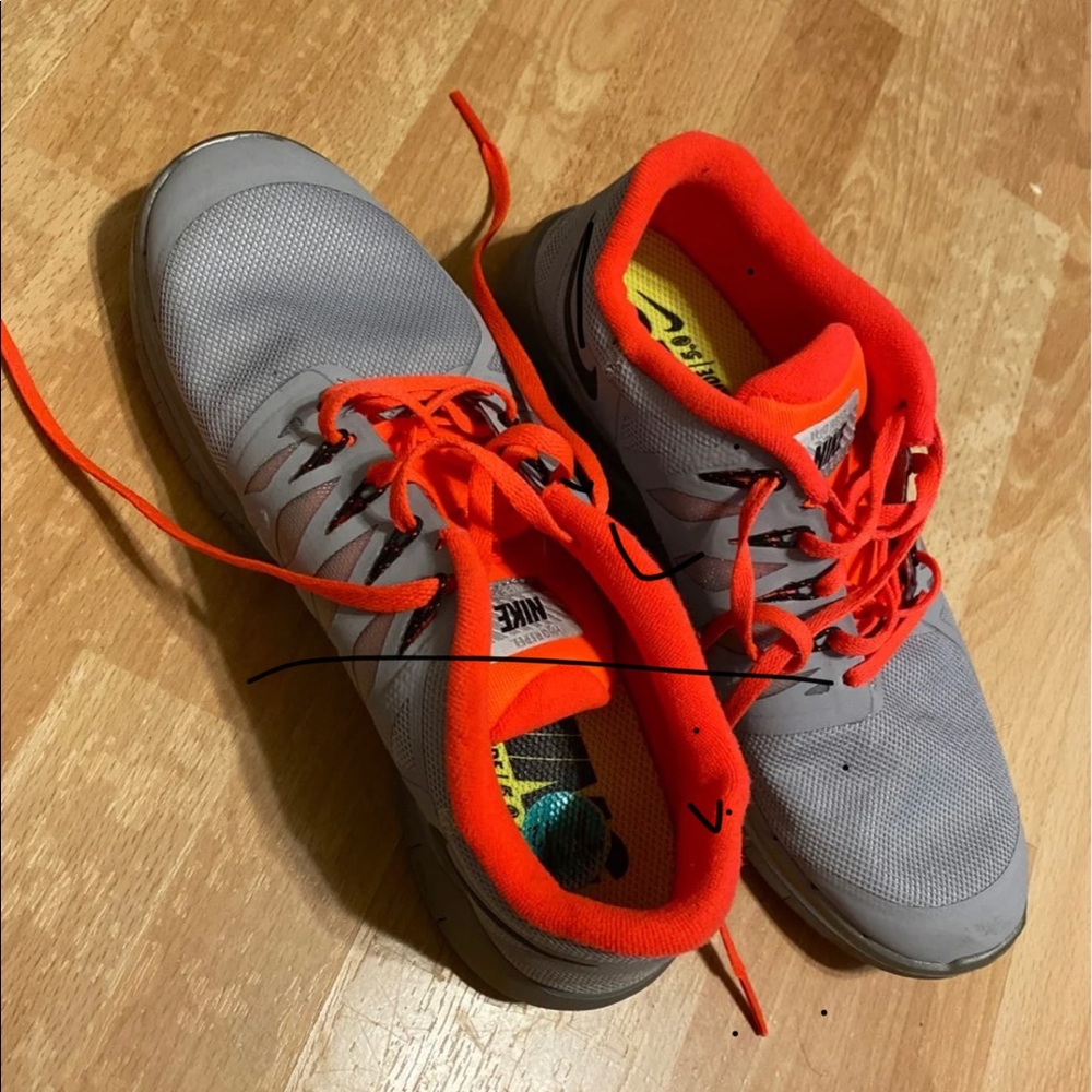Nike 7.5 grey barefoot ride running shoes
